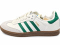 ADIDAS SAMBA OG – WHITE & COLLEGIATE GREEN – GUM SOLE