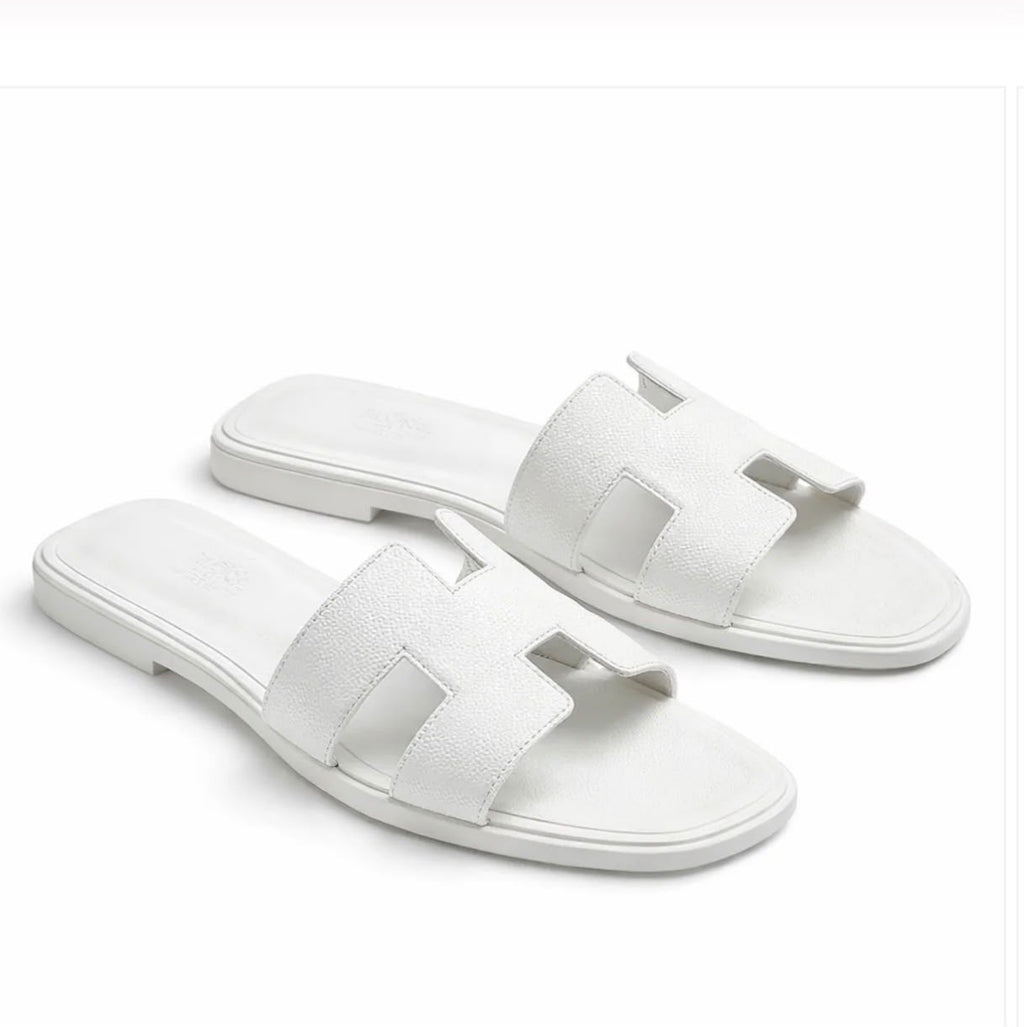 HERMÉS ORAN SANDALS-White