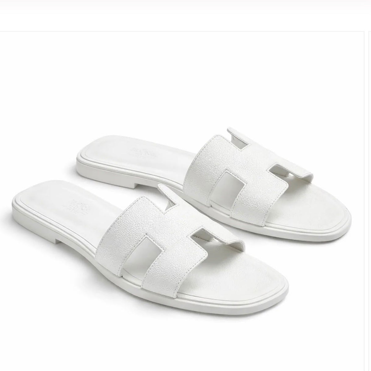 HERMÉS ORAN SANDALS-White
