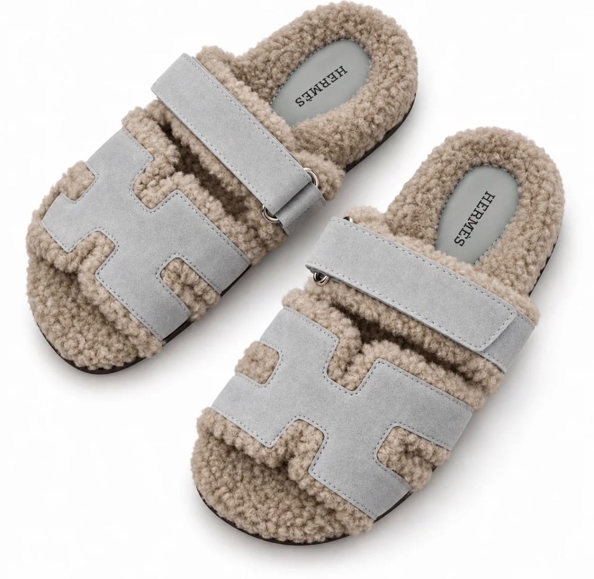 Hermes chypre suede sandals